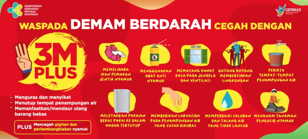 Pentingnya melakukan 3M plus dan Vaksin untuk Mencegah DBD